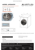 Artusi AWD845W Front Loader Washer & Dryer