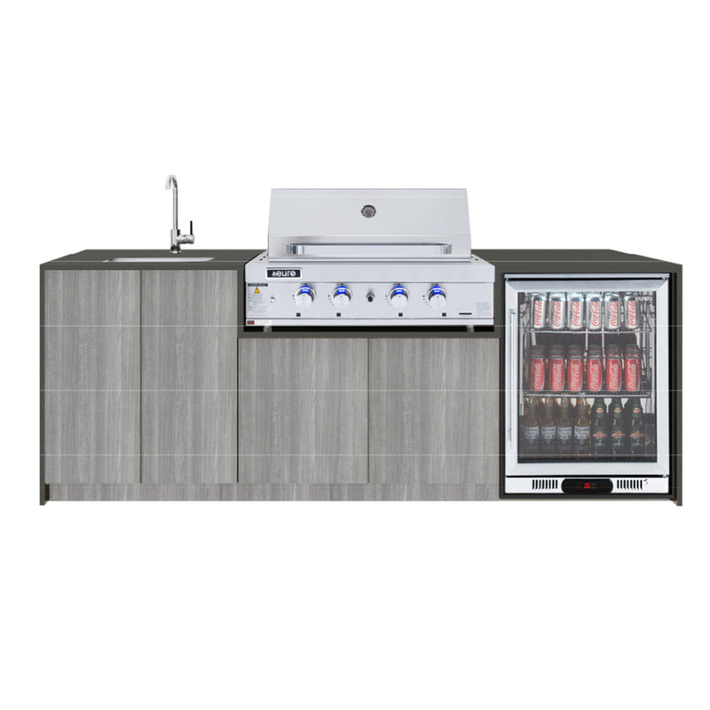 Euro Appliances PICCOLO 2.36m Wide Alfresco Kitchen