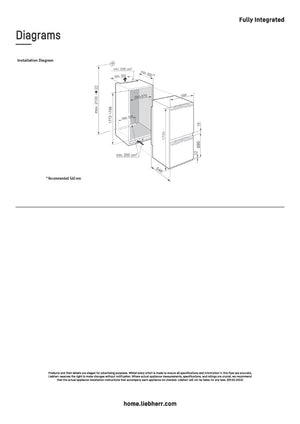 Liebherr ICNh 5103 Integrated 'Pure' Fridge/Freezer - Commercial Model –  8Appliances