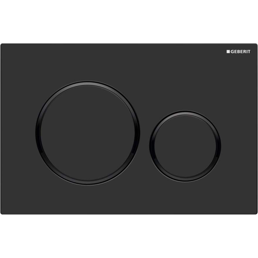 Geberit RDPPMB/RDPPWH Concealed Cistern Flush Plate with Round Buttons