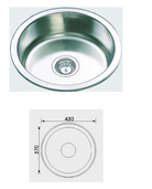 Unique Rondo Stainless Steel Sink RH-219S