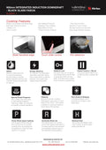 Sirius SDDH1.1 Valentina Collection Induction Cooktop with 117.5cm Downdraft Rangehood