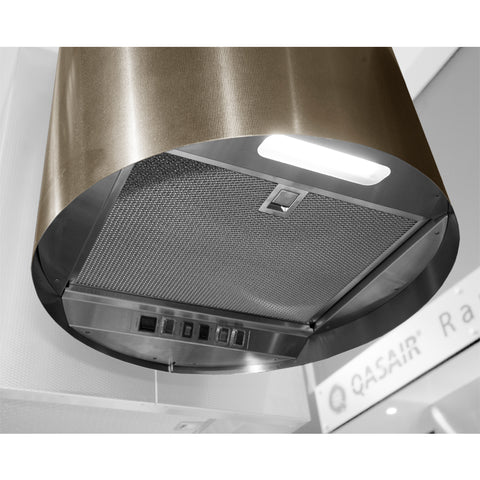 Qasair Seneca Sapphire Range Island Rangehood