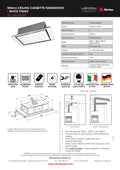 Sirius SLT958EM WH Valentina Collection 900mm White Ceiling Cassette Rangehood