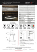 Sirius SLT 973 LAMP Valentina Collection 750∅ HALO Pendant Rangehood - LIGHT ONLY