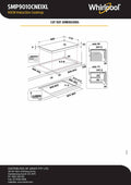 Whirlpool SMP 9010CNEIXL 90cm 6TH SENSE FlexiFull 10 Zone Induction Cooktop