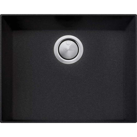 Oliveri ST-BL1560U Santorini Black Grande Bowl Undermount Sink