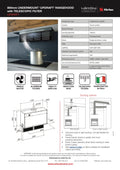 Sirius UPDRAFT Valentina Collection 800mm Undermount with Telescopic Filter Rangehood