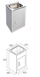 Unique Yakka 45L Inset Tub & Cabinet YH-216B