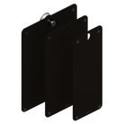 Abey CBFR182 3 Piece Universal Black Fibre Rock Cutting Board