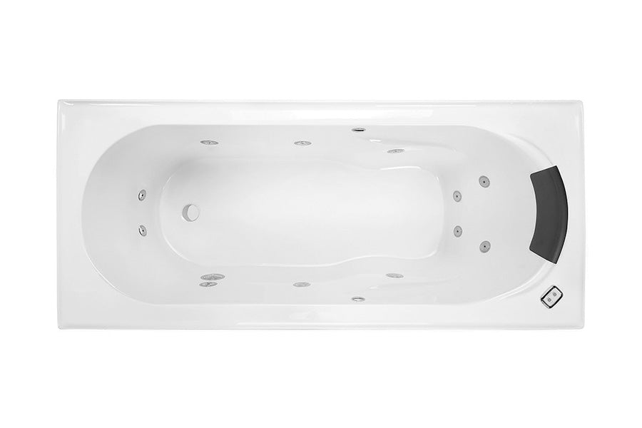 Decina AD1650CNSPAWC Adatto 1650mm 12 Jet Contour Spa Bath