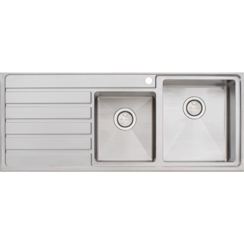 Oliveri AP1412 Apollo 1 & 3/4 Bowl Sink with Drainer