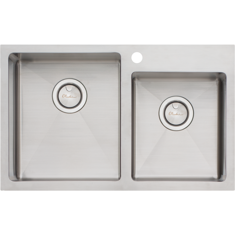 Oliveri AP1415 Apollo 1 & 3/4 Offset Bowl Sink