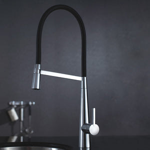 Arcisan AR01260 Kitchen Sink Mixer With Nozzle on Black Hose