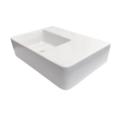 Arcisan EN04524 Eneo 600mm Wall Hung Basin - Left Hand Bowl