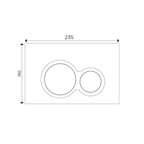 Arcisan KB04470 Kibo Flush Buttons