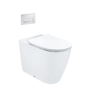 Arcisan SY04182 Synergii Wall Faced Pan, in-wall Cistern, Xoni Flush Panel with Slim Line Seat