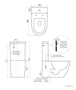 Seima STO-304 Arko Wall Faced Toilet