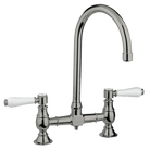 Armando Vicario 400160BN Provincial Brushed Nickel Exposed Breach Kitchen Tap