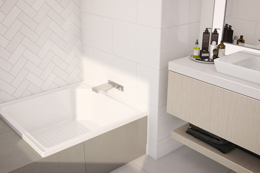 Decina BE895W Bella 910mm Inset Shower Bath