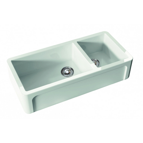 Canterbury OXF5430 Oxfordshire Offset 1003mm Patterned One & Three Quarter Bowl Sink