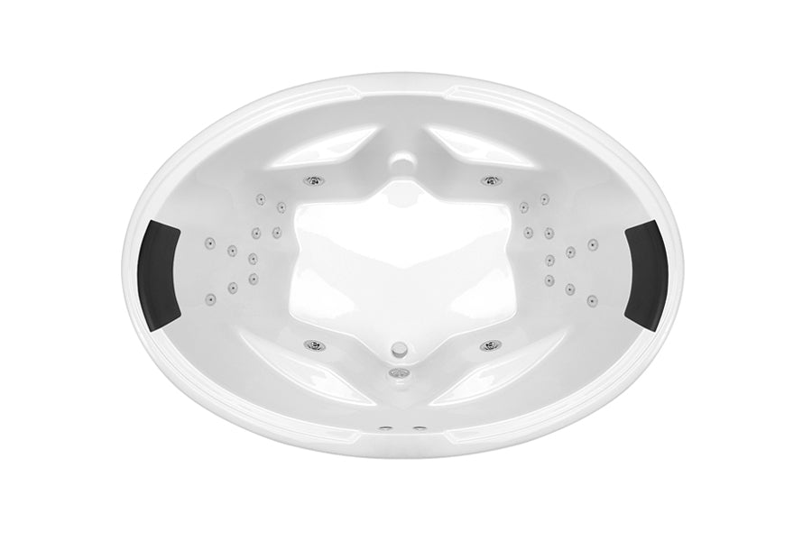 Decina DU1850DVSPAWC Duo 1850mm 24 Jet Dolce Vita Round Spa Bath