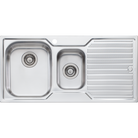 Oliveri DZ101 Diaz 1 & 1/2 Bowl Sink With Drainer