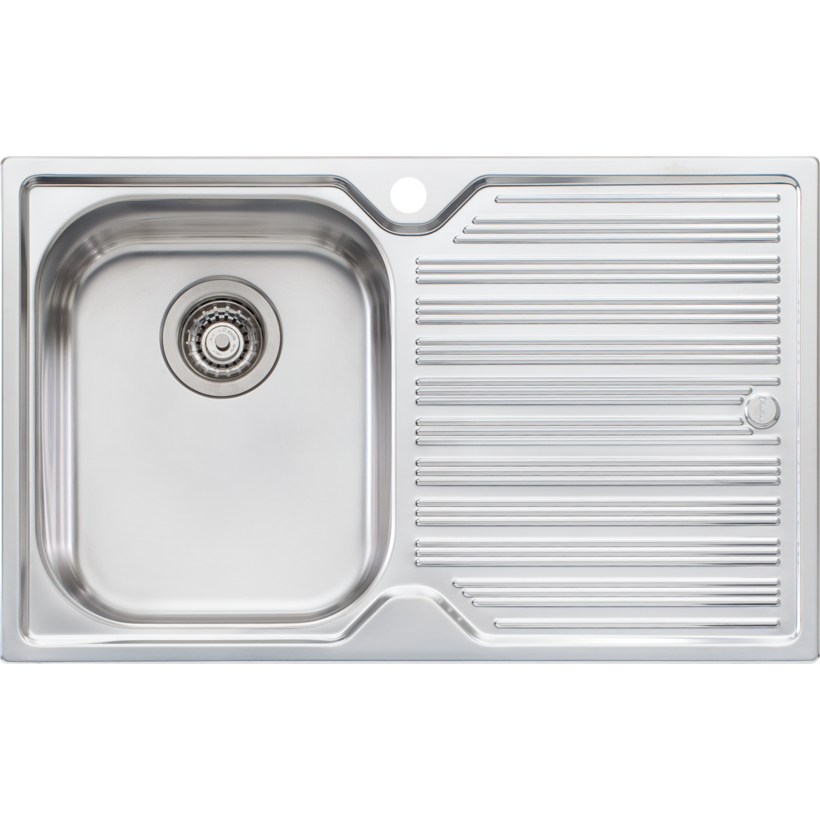 Oliveri DZ121 Diaz Single Bowl Sink with Drainer