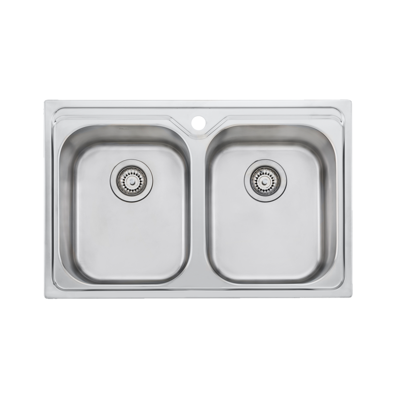 Oliveri DZ23TU Diaz Double Bowl Universal Sink