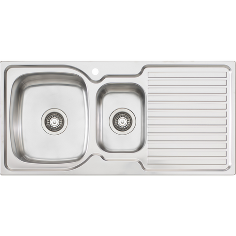 Oliveri EE01 Endeavour 1 & 1/2 Bowl Sink With Drainer