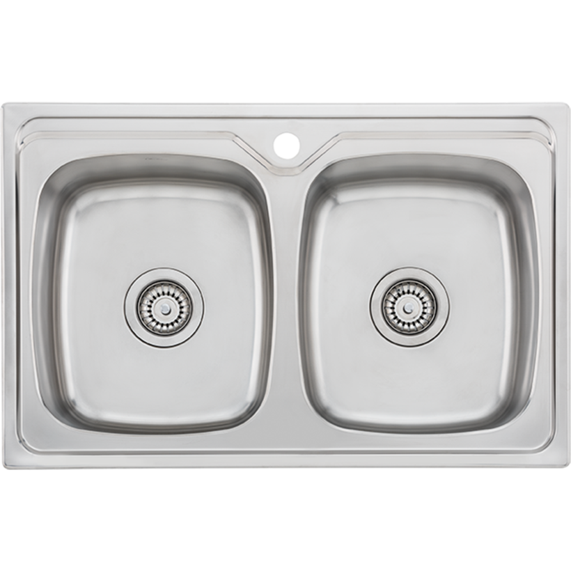 Oliveri EE23TU Endeavour Double Bowl Universal Sink