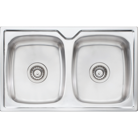 Oliveri EE64 Endeavour Double Bowl Topmount Sink