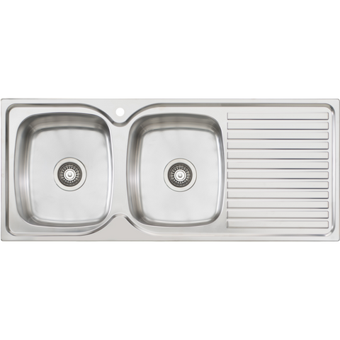 Oliveri EE71 Endeavour Single Bowl Sink With Drainer