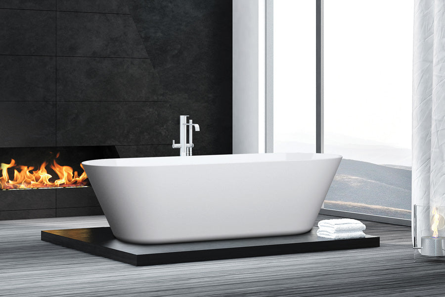 Decina EL1500S Elinea 1500mm White Freestanding Bath