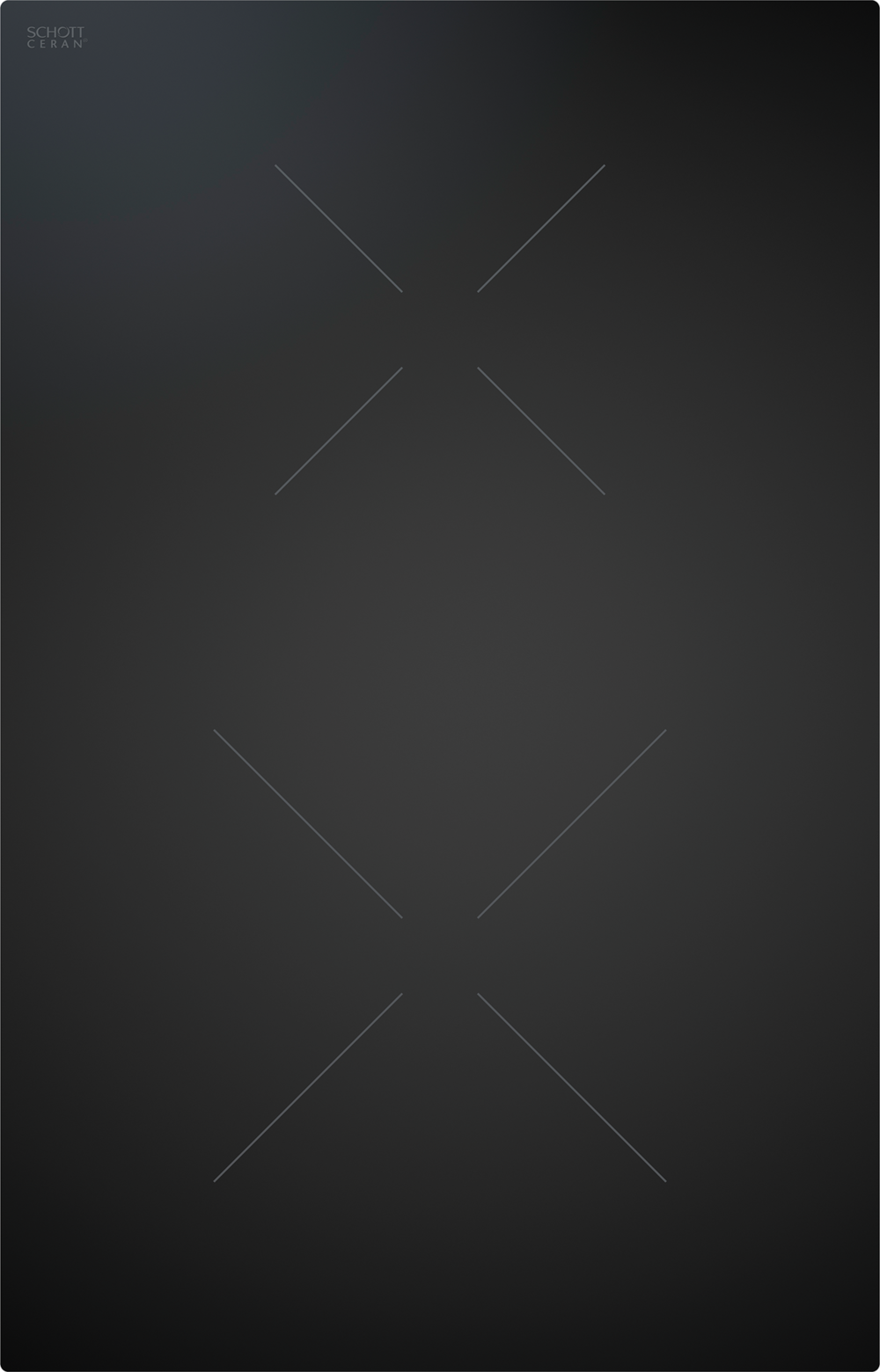 BORA CKI Classic Induction Glass Ceramic Cooktop with 2 Cooking Zones