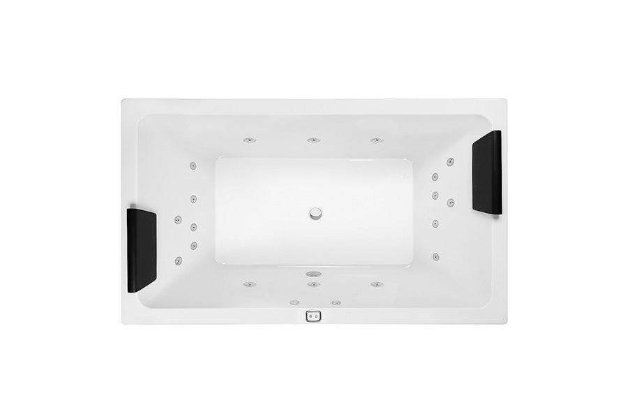 Decina LA1790CNSPAWC Lago 1795mm 18 Jet Contour Spa Bath