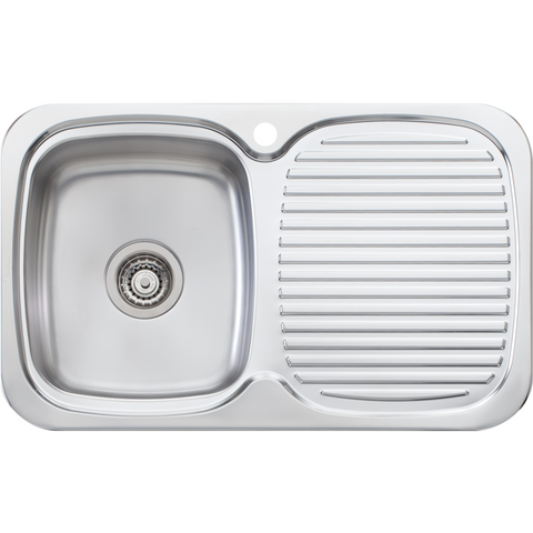 Oliveri LL116 Lakeland Single Bowl Sink With Drainer