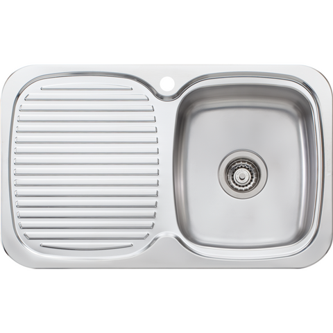 Oliveri LL117 Lakeland Single Bowl Sink With Drainer