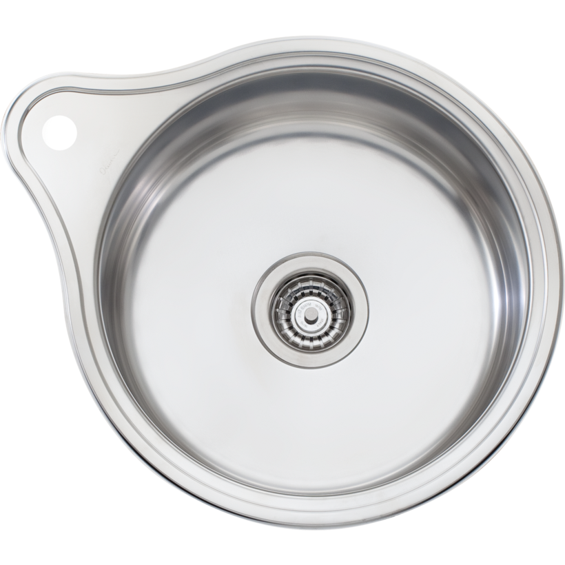 Oliveri LR515 Solitaire Round Bowl Sink With Tap Landing