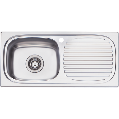 Oliveri MR501 Martini Single Bowl Sink With Drainer