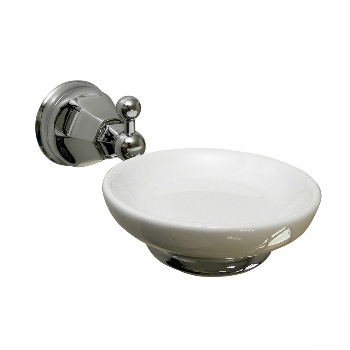 Nicolazzi 1487/05 Art Deco Range Ceramic Soap Dish & Holder
