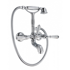 Nicolazzi 1901CR Art Deco Range Wall Mounted Classic Bathtub Filler with Cradle Hand Shower