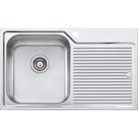 Oliveri NP621 Nu-Petite Single Bowl Topmount Sink With Drainer