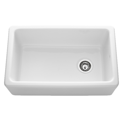 Chambord PHILIPPE-2W 762mm White Ceramic Single Bowl Sink
