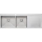 Oliveri PR1111 Professional Series 1 & 3/4 Bowl Topmount Sink with Drainer