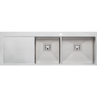 Oliveri PR1112 Professional Series 1 & 3/4 Bowl Topmount Sink with Drainer
