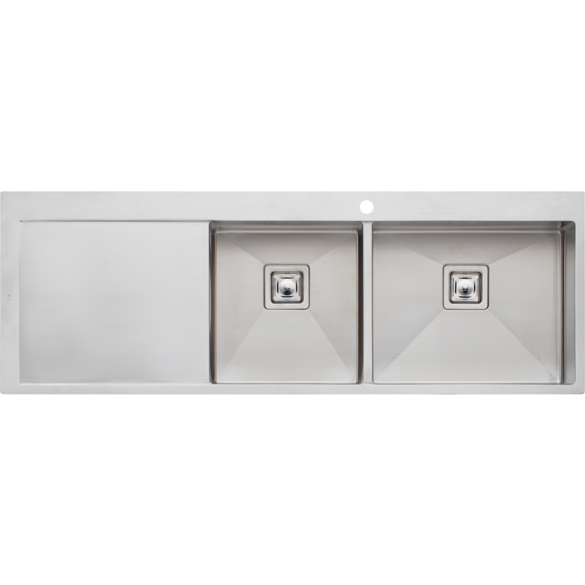 Oliveri PR1112 Professional Series 1 & 3/4 Bowl Topmount Sink with Drainer