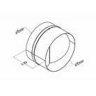 Qasair BD/D 200 (131) Back Draft Damper Single Motor