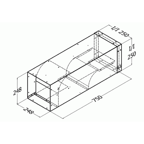 Qasair DD-250 R Duct Deflecto 250SQ Right