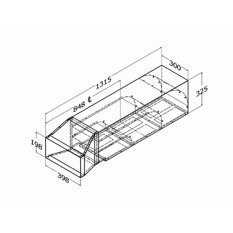 Qasair DD-DL-3 Triple Motor Side Duct Outlet